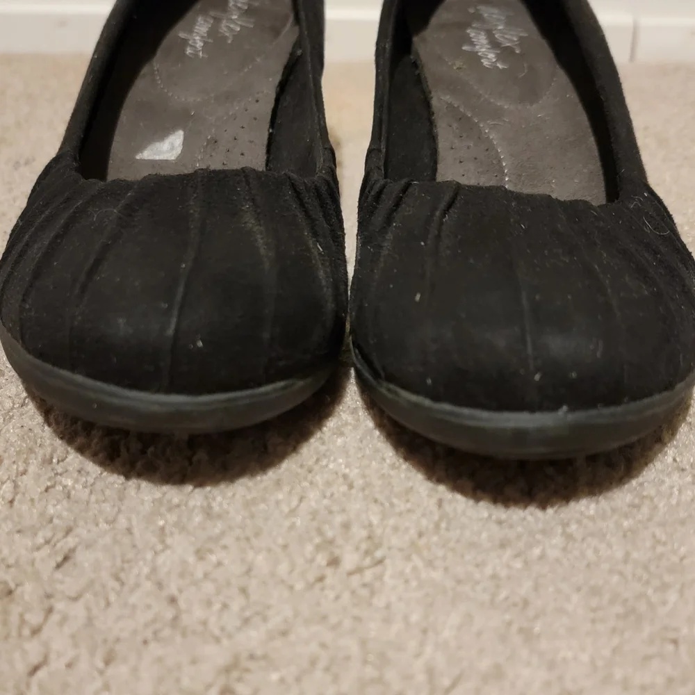Dexflex Comfort Wedge Heels Black Size 8.5